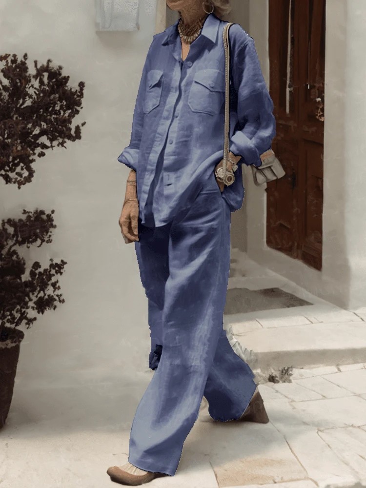 แฟชั่นผ้าฝ้ายลินินเสื้อ 2 ชิ้น - Home Decor Zara บทวิจารณ์และราคา