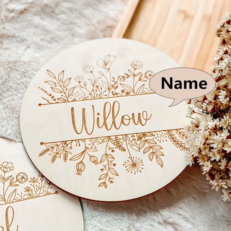 ป้ายชื่อสลักลายดอกไม้แบบส่วนตั - Home Christmas Decor บทวิจารณ์และราคา