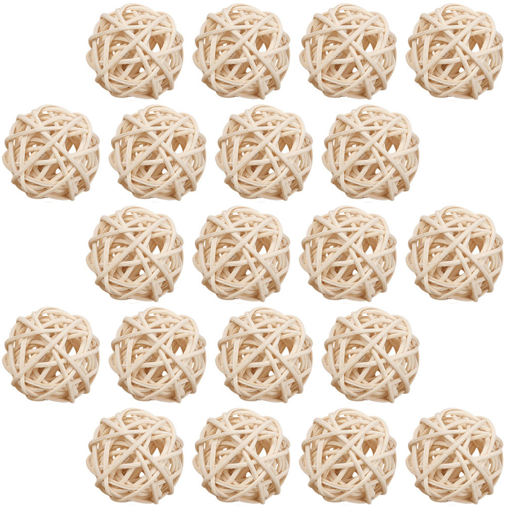 ลูกบอลหวายอโรม่าเธอราพี 20 ชิ้ - Home Decor Rattan บทวิจารณ์และราคา