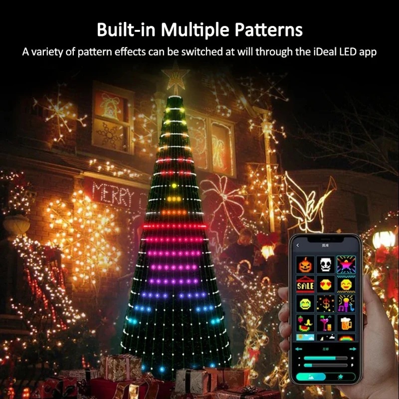 ไฟประดับต้นคริสต์มาสรูปดาว RGB - Home Christmas Decor บทวิจารณ์และราคา