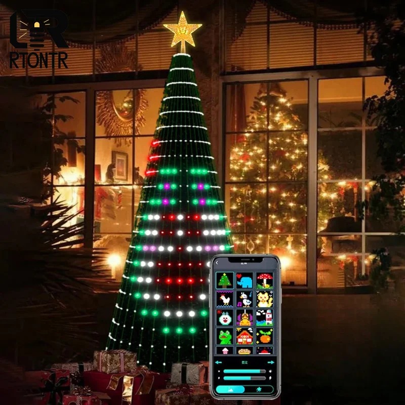 ไฟประดับต้นคริสต์มาสรูปดาว RGB - Home Christmas Decor บทวิจารณ์และราคา