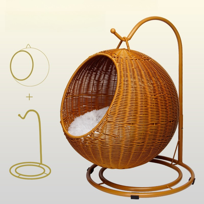เตียงแมวแขวนทำจากหวาย นุ่มสบาย - Home Decor Rattan บทวิจารณ์และราคา