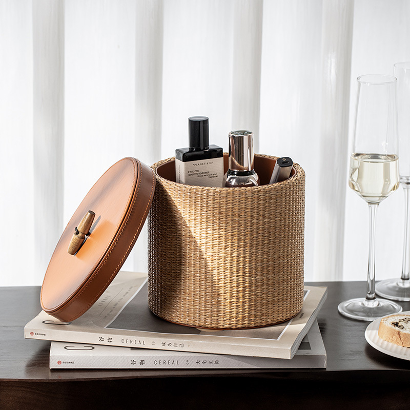 กล่องเก็บของหวายสไตล์เรโทร สำห - Home Decor Rattan บทวิจารณ์และราคา