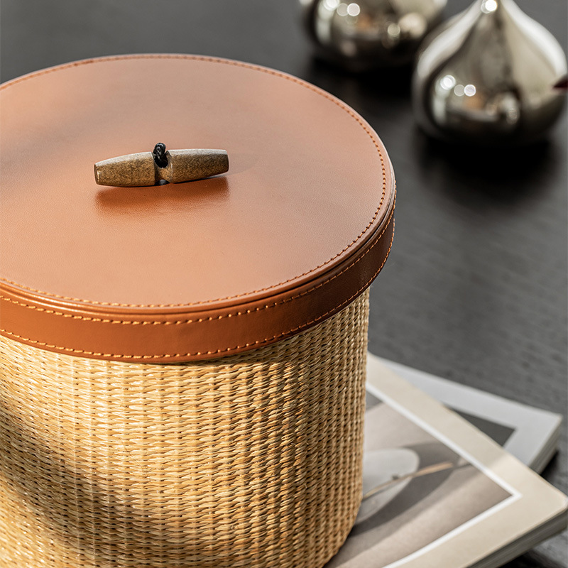 กล่องเก็บของหวายสไตล์เรโทร สำห - Home Decor Rattan บทวิจารณ์และราคา