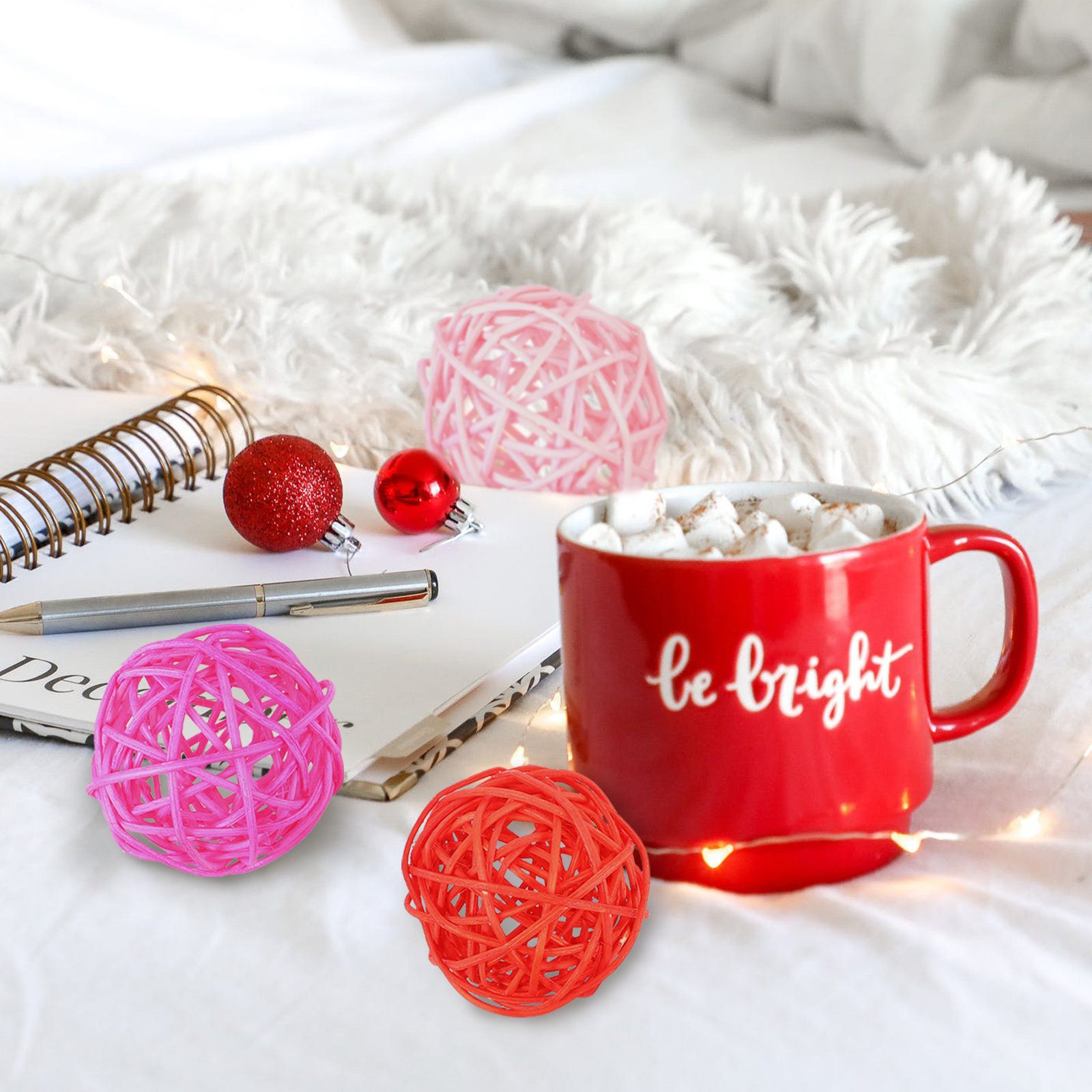 ลูกบอลหวายตกแต่ง 20 ชิ้น สำหรั - Home Decor Rattan บทวิจารณ์และราคา