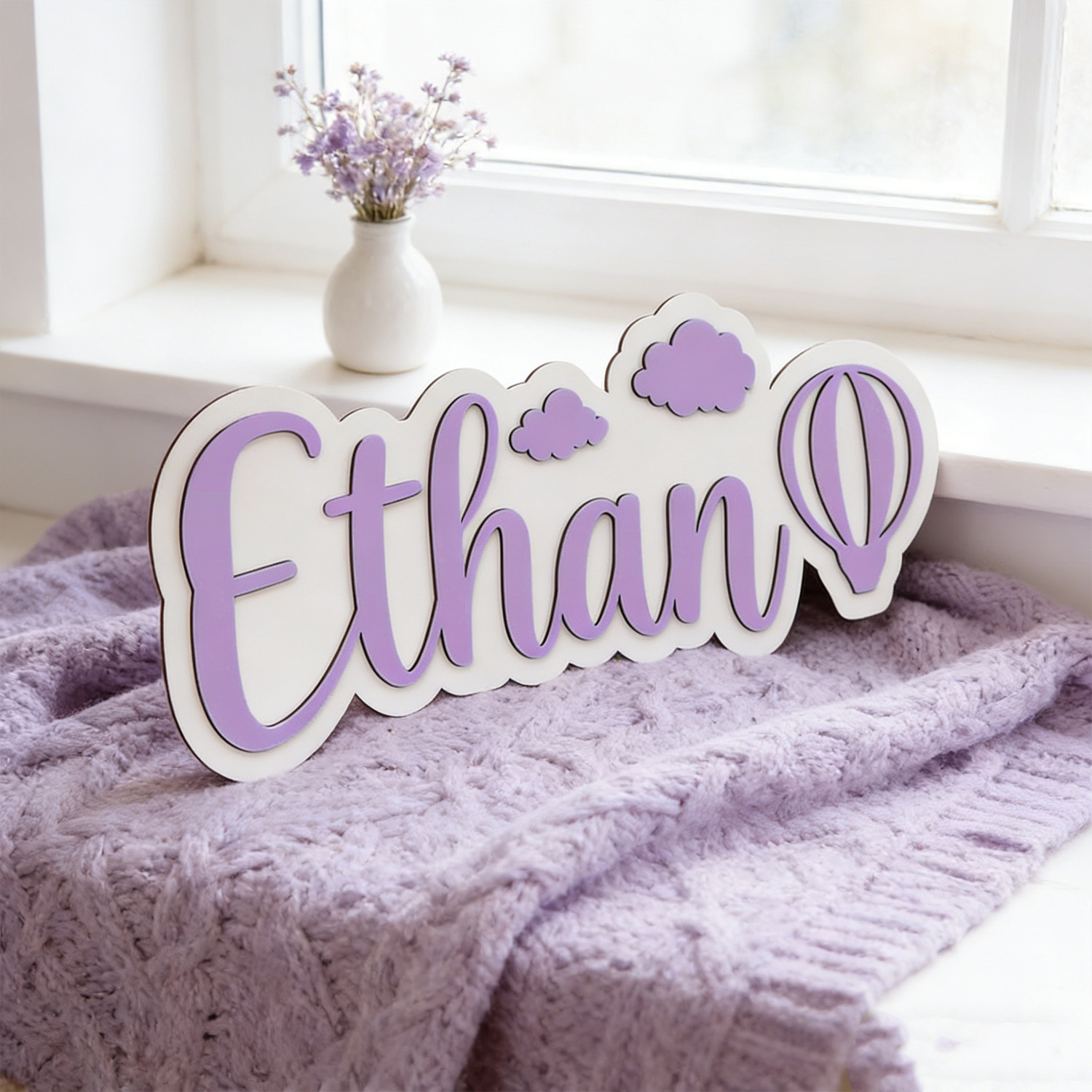 ป้ายชื่อห้องรูปบอลลูนลมร้อนและ - Home Christmas Decor บทวิจารณ์และราคา