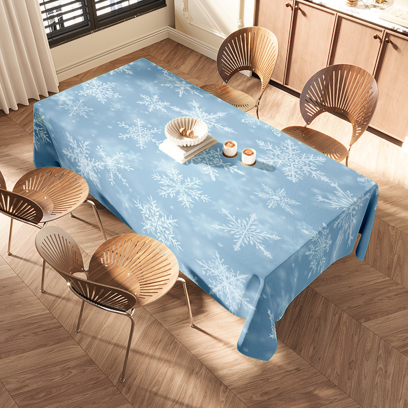 เกล็ดหิมะผ้าปูโต๊ะรับประทานอาห - Home Decor Online Shopping บทวิจารณ์และราคา