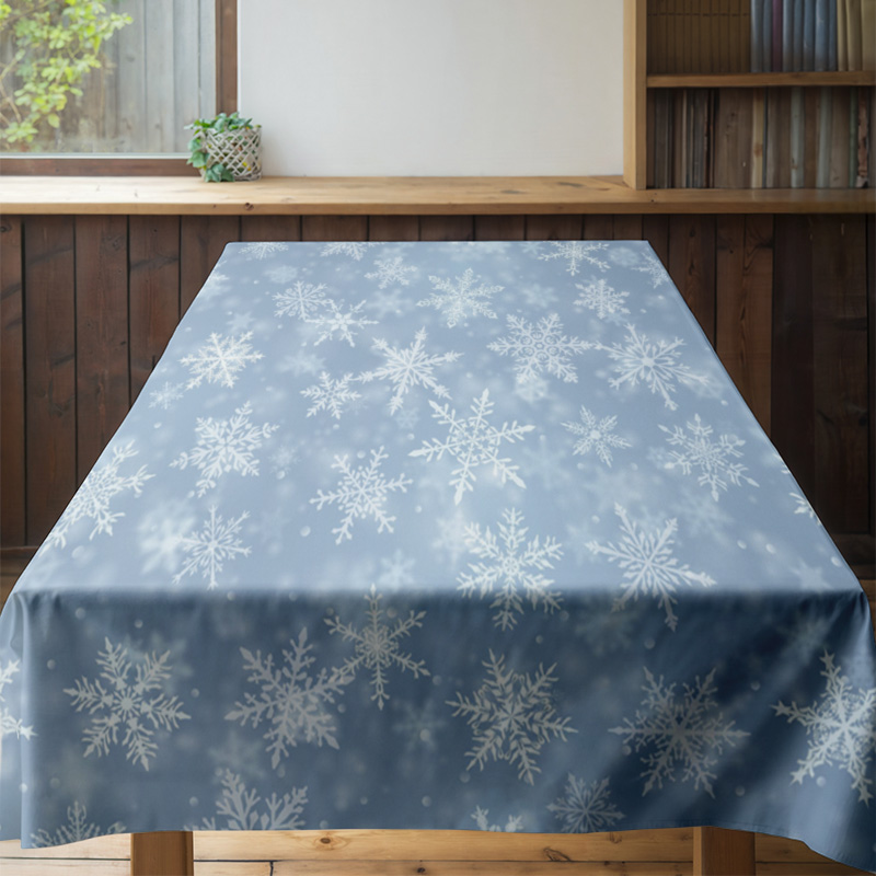 เกล็ดหิมะผ้าปูโต๊ะรับประทานอาห - Home Decor Online Shopping บทวิจารณ์และราคา